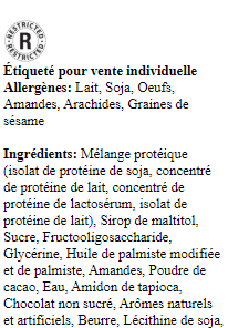 Alternative view of Barres protéinées à saveur chocolat et amandes (tx)(R)