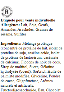 Alternative view of Barres protéinées chocolatée à la noix de coco (tx)(R)