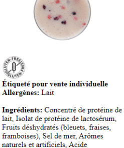 Alternative view of Préparation smoothie déjeuner aux petits fruits (tx)