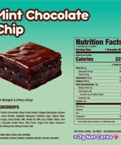 Alternative view of Brownies Chocolat et pépites à la menthe