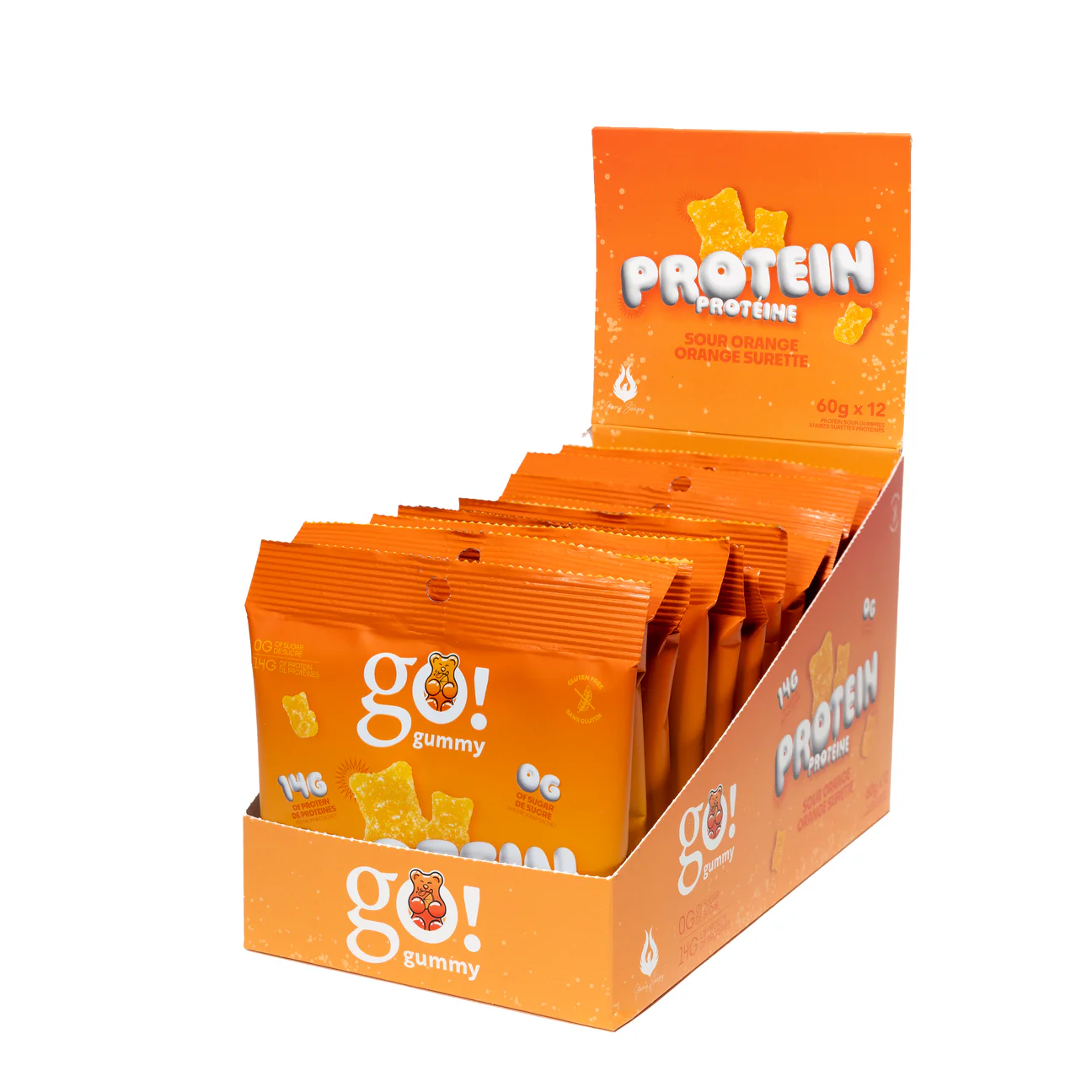 Jujubes protéinés Orange surette – Image 2