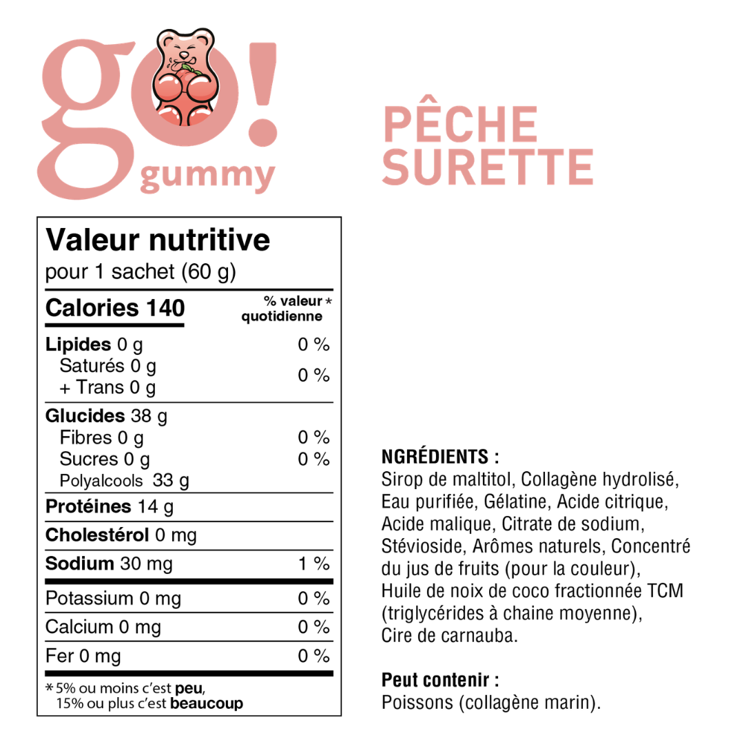 Jujubes protéinés Pêche surette – Image 3