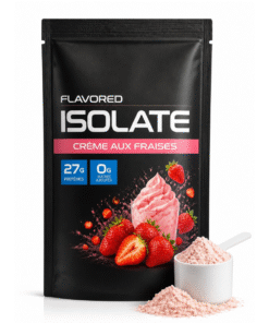 Protein ISO et collagène bovin Individuel Crème aux fraises