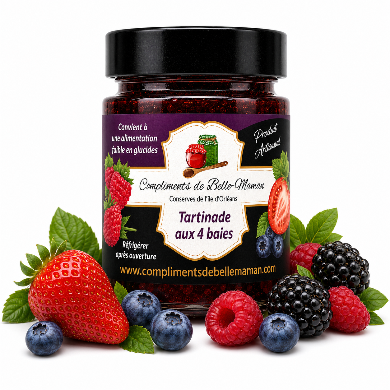 Tartinade aux 4 baies 212ml
