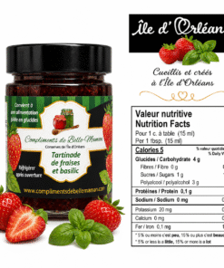 Alternative view of Tartinade de fraises et basilic 212ml